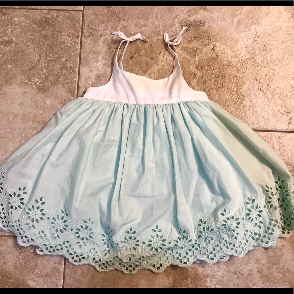 BabyGap mint eyelet dress